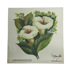 Adesivo Transfers 13x13 Copo de Leite Toke e Crie