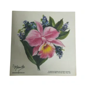 Adesivo Transfers 13x13 Orquídeas Toke e Crie