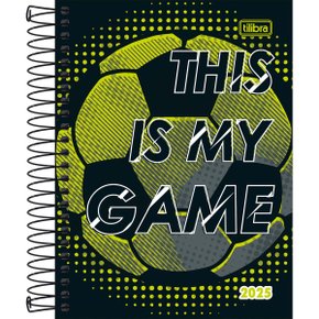 Agenda 2025 Espiral Diária Verde This Is My Game Pepper Tilibra