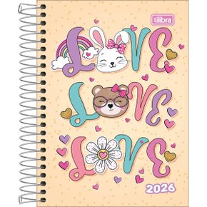 Agenda 2026 Diária Espiral Amarelo Love Spice Tilibra