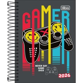 Agenda 2026 Diária Espiral Cinza Gamer Spice Tilibra