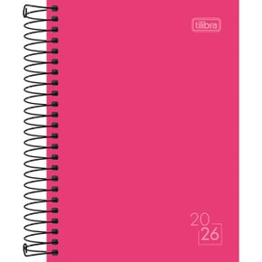 Agenda 2026 Diária Espiral Rosa Spice Tilibra