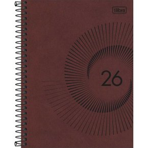 Agenda 2026 Planner Espiral Bordô Prátika Tilibra
