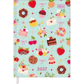 Agenda 2027 Comercial Executiva Brochura Verde Charme Tilibra