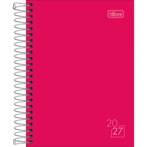 Agenda 2027 Diária Espiral Rosa Spice Tilibra