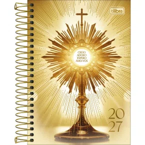 Agenda 2027 Espiral Amarelo Bíblica Tilibra