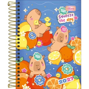 Agenda 2027 Espiral Azul CapyClub Tilibra