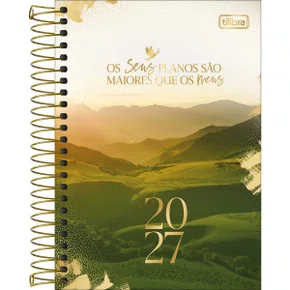 Agenda 2027 Espiral Diária Verde Louvor Tilibra