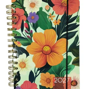Agenda 2027 Floral Unidade Sortida 320 Páginas Win Paper