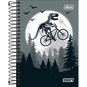 Agenda Spice 2027 Cinza Dinossauro 160Fls Tilibra
