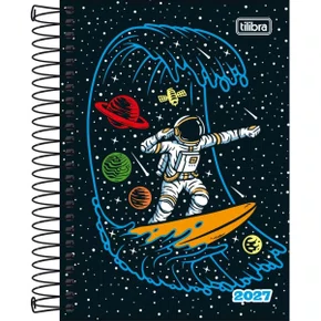 Agenda Spice 2027 Preto Astronauta 160Fls Tilibra