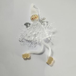 Anjo de Pendurar 14cm Branco Natalino Impulsetto