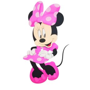 Aplique EVA Minnie Rosa Decoração Fashion - Impresso Pacote com 11 Unidades - Ref. 5348