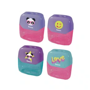 Apontador com Deposito 02 Furos Sortido Jumbo e Normal Luluca SkyPaper