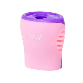 Apontador com Depósito Duas Cores Rosa e Lilás Brw