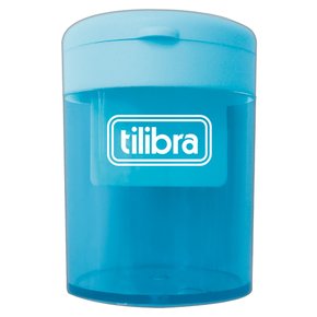 Apontador com Depósito 2 Furos Azul AP13 Tilibra