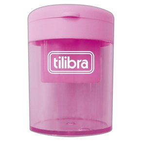 Apontador com Depósito 2 Furos Rosa AP13 Tilibra