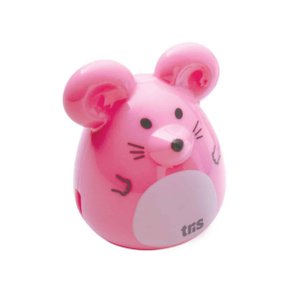 Apontador Com Depósito Ratinho Rosa Tris