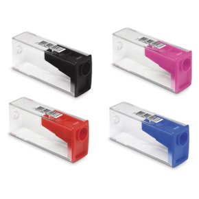 Apontador Com Deposito Sortido Transparente Faber-Castell