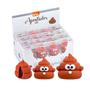 Apontador sem Depósito Sortido Poop BRW Modelo AP 0321