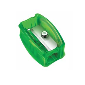 Apontador Sem Depósito Verde Neon Faber-Castell