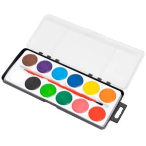 Aquarela 12 Cores Com Pincel Skypaper