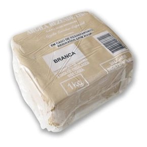 Argila Escolar Rezende Branca 1 Kg