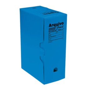 Arquivo Morto Plástico Polionda Azul Polibras