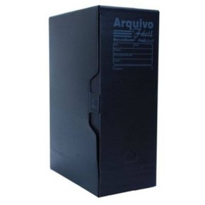 Arquivo Morto Plástico Polionda Preto Polibras