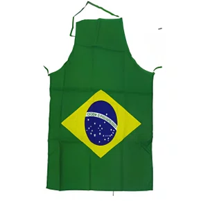Avental Bandeira Brasil 60x72cm Unidade