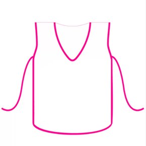 Avental Escolar Sem Bolso Sem Estampa Rosa DAC