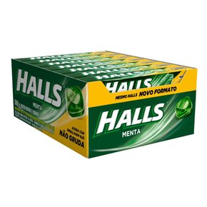 Bala Drops Halls Menta 28g 21 Unidades Mondeléz