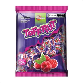 Bala Mastigável Framboesa 400g Toffrut Toffano