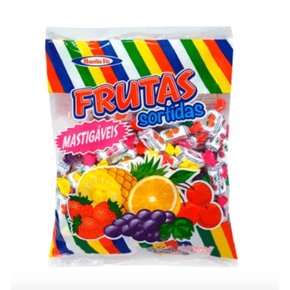 Bala Mastigável Sabores Sortidos 500g Santa Fé