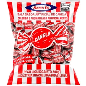Bala Não Mastigável Canela 600g Santa Fé