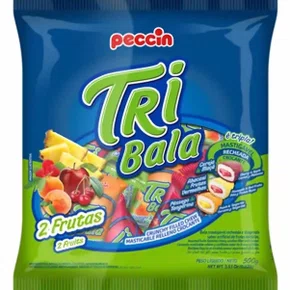 Bala Tri Bala 2 Frutas 500g - Peccin