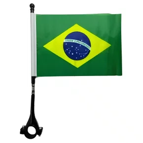 Bandeira Brasil Moto/Bicicleta 15x21cm Unidade