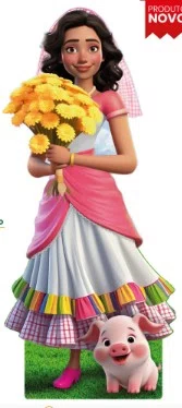 Bandeirola Junina Noivos C/ 10un Kaixote