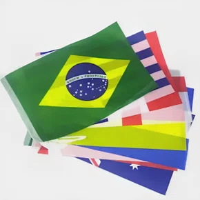 Bandeirola Países Da Copa Tecido