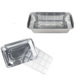 Bandeja Alumínio 1500ml C/ Tampa Transparente Com 05 Unidades Wyda