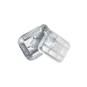 Bandeja Alumínio 220ml C/ Tampa Transparente D12F C/ 05 Unidades Wyda