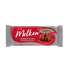 Barra De Chocolate Ao Leite 500G Zero Açúcar Melken Harald
