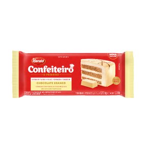 Barra De Chocolate Branco 1,05Kg Confeiteiro Harald