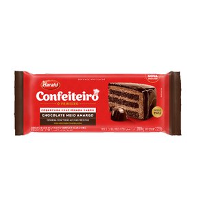 Barra de Chocolate Meio Amargo 1,01kg Confeiteiro Harald