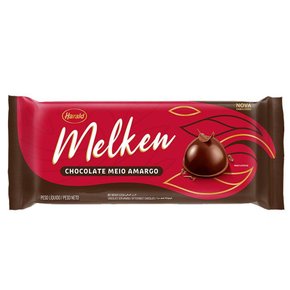 Barra De Chocolate Meio Amargo 1,01Kg Melken Harald