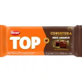 Barra De Chocolate Meio Amargo 1,01Kg Top Harald