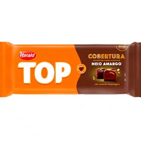 Barra De Chocolate Meio Amargo 1,01Kg Top Harald