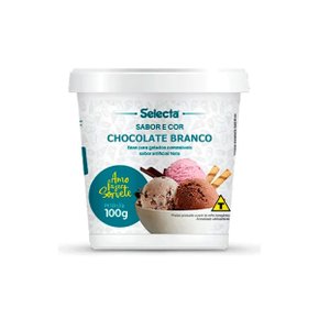 Base para Sorvete 100g Chocolate Branco Selecta