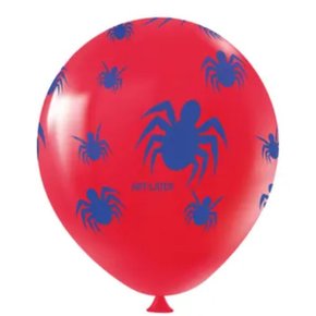 Bexiga Artlatex Aranha Vermelha C/ Azul N. 11 C/ 25 Um