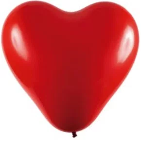Bexiga Coração N.12 Vermelho C/ 25un Artlatex